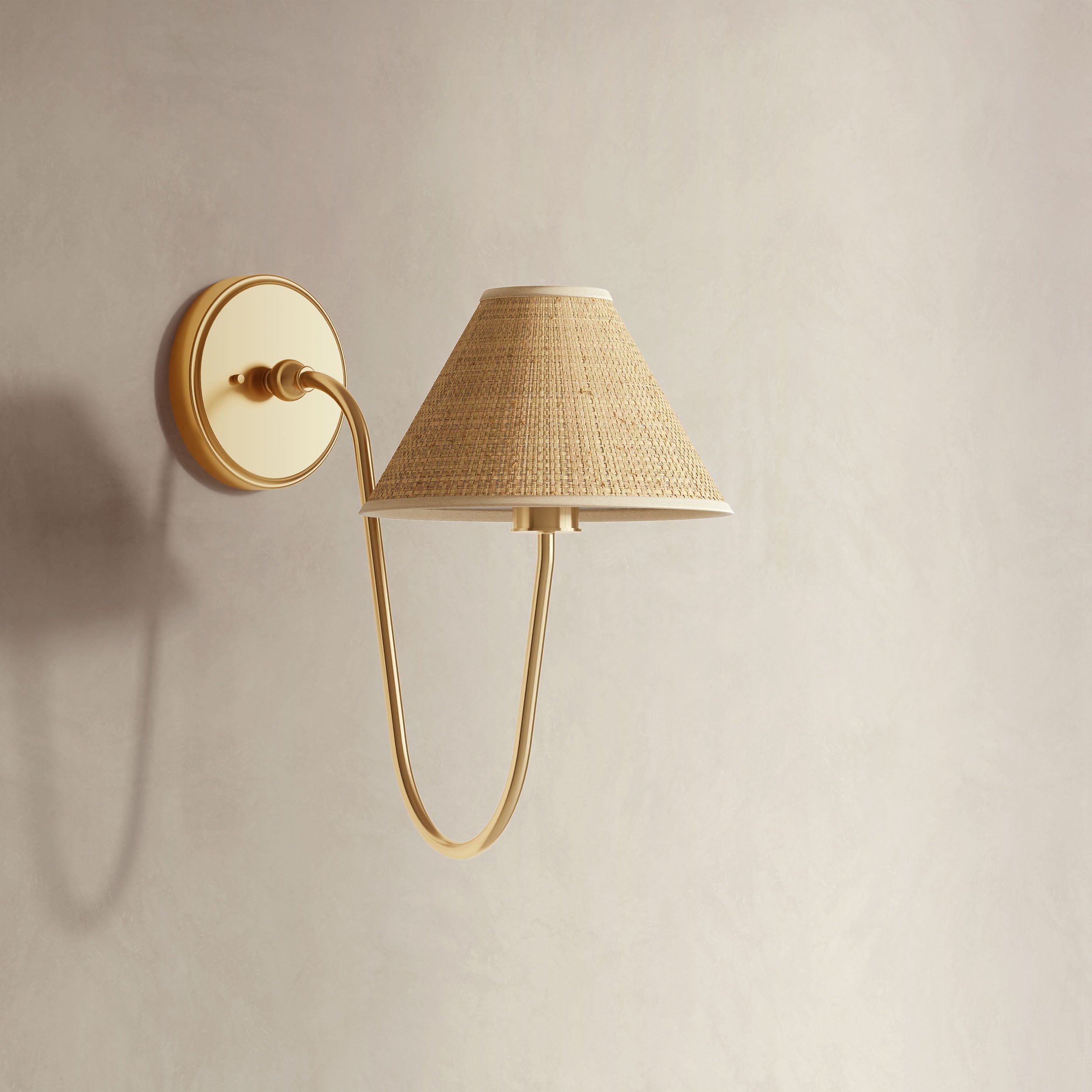 Rowabi Soleil Curve Arm Sconce