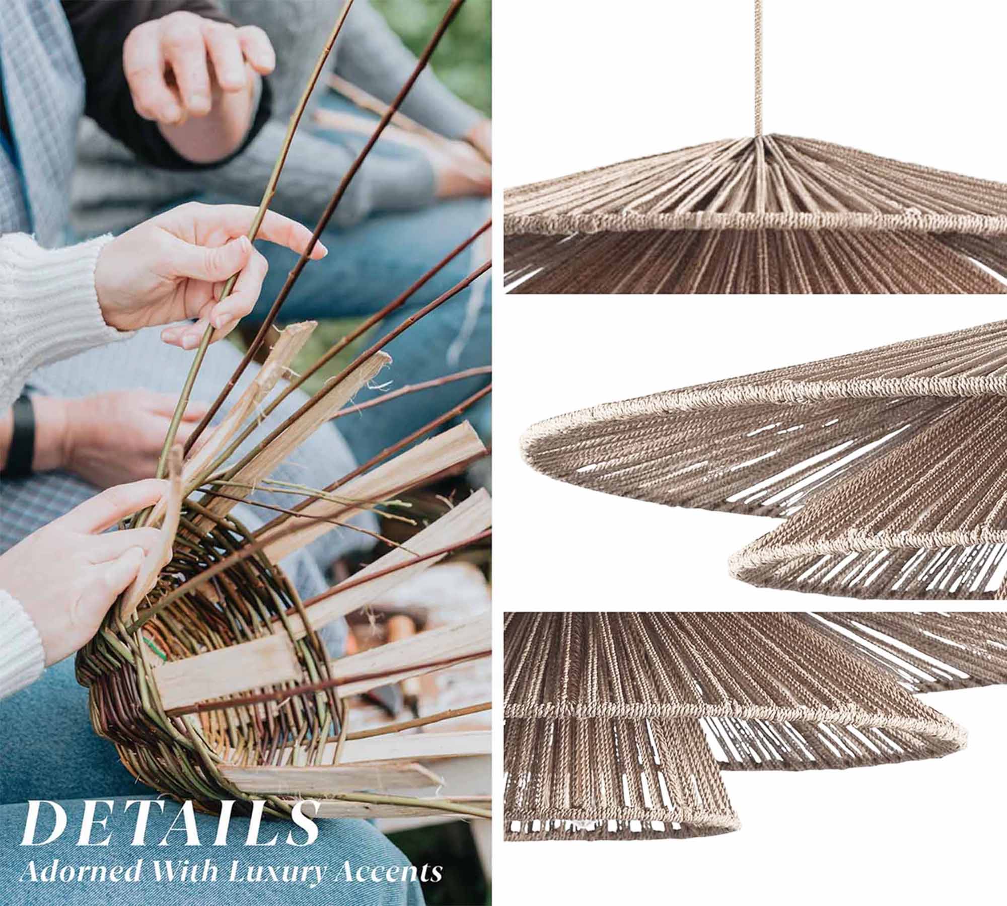 Outdoor Sammie Tier Rattan Pendant Light