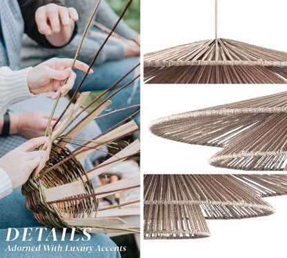 Outdoor Sammie Tier Rattan Pendant Light