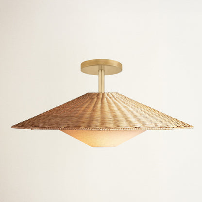 Sunny Rattan Pendant Light